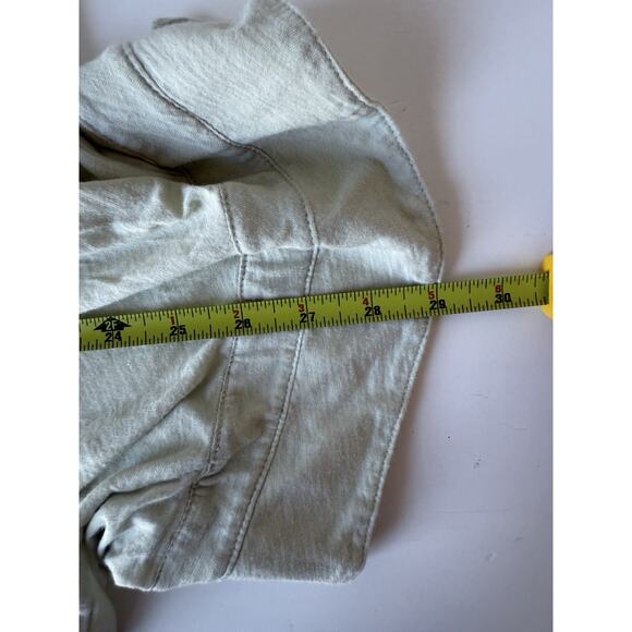 James Perse $185 SHEER SLUB SIDE PANEL SHIRT size 8 Pale Green - Picture 8 of 8